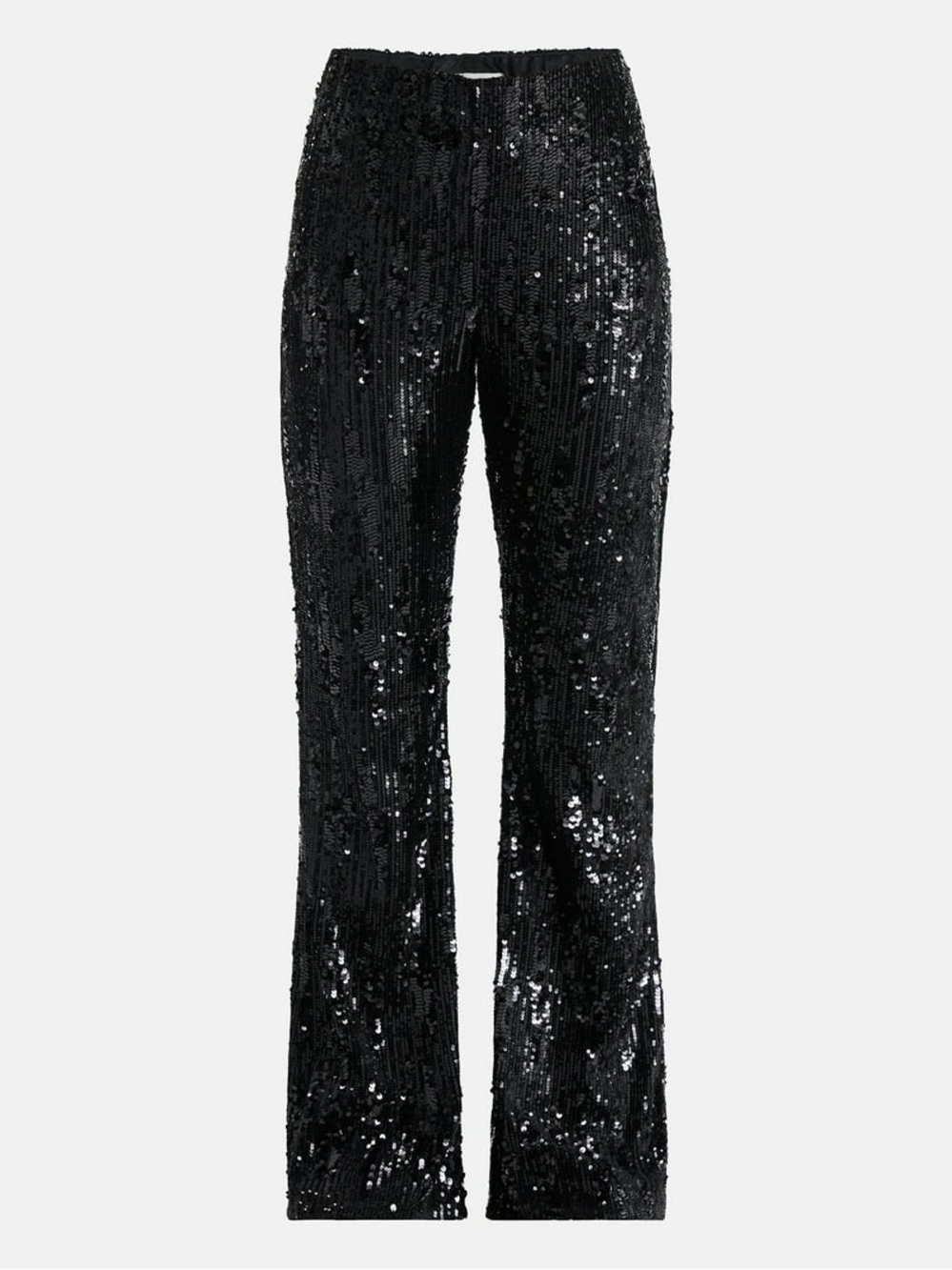 No Boundaries Black Sequin Flare Pants